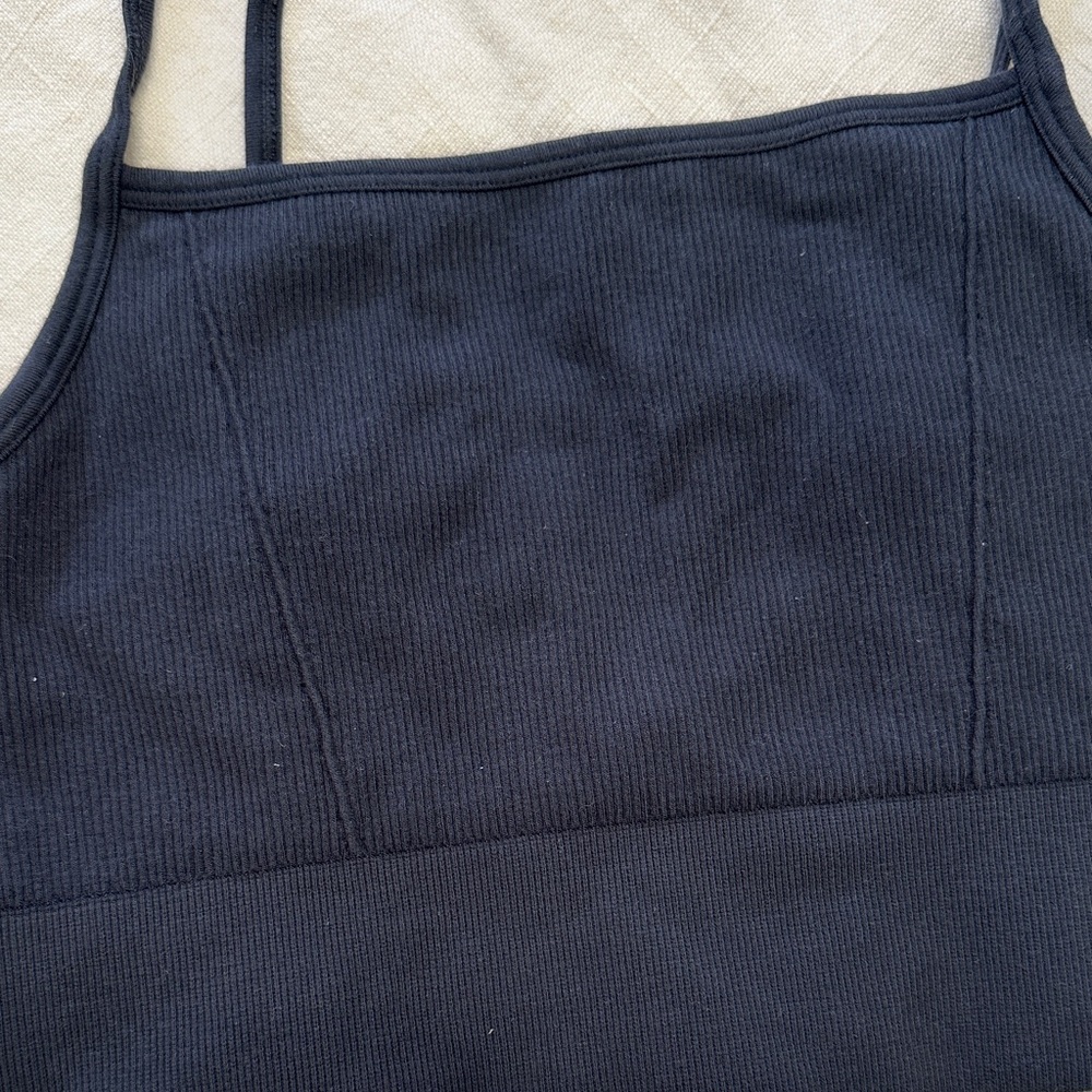 Fabletics Cloud Seamless Midi Bralette Black Ribb… - image 2